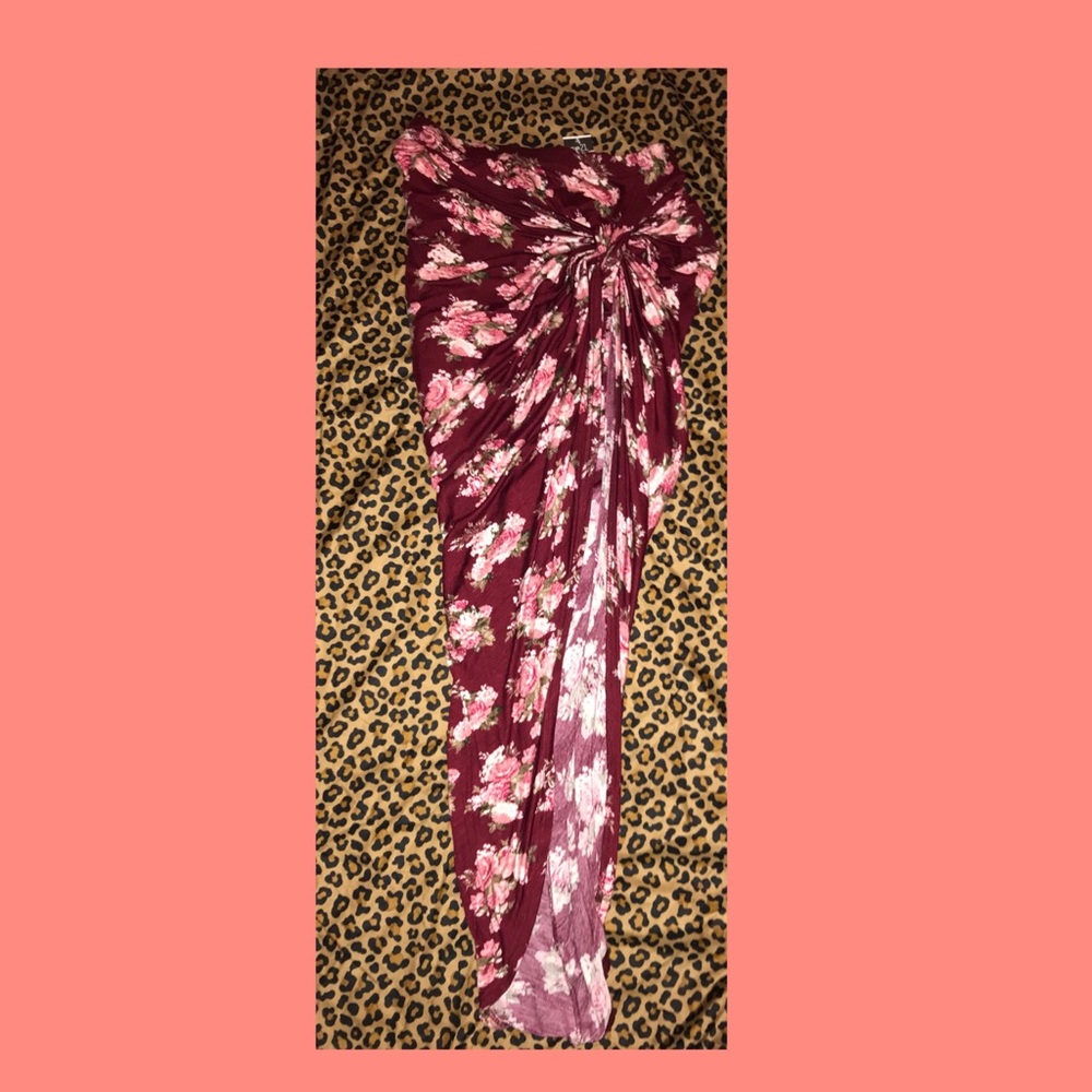 Floral Side Knot Skirt